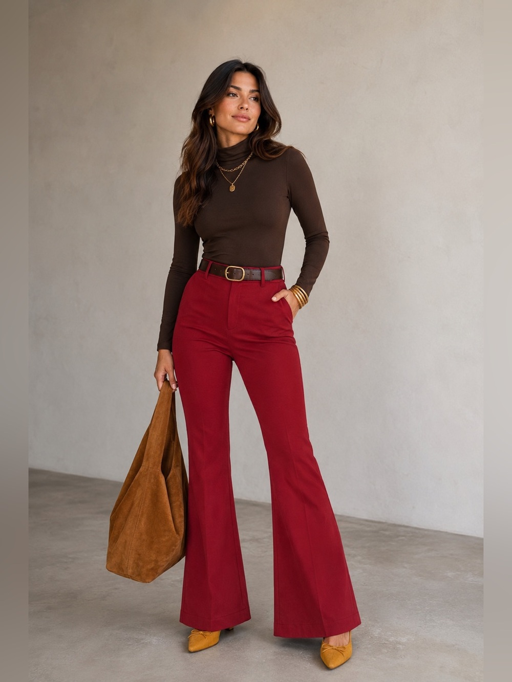 Banana Republic Burgundy Bootcut Flare Dress Pants Size 10